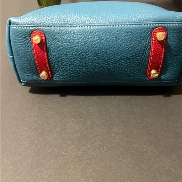 J. McLaughlin Teal Leather Shoulder Bag - Picture 3 of 11